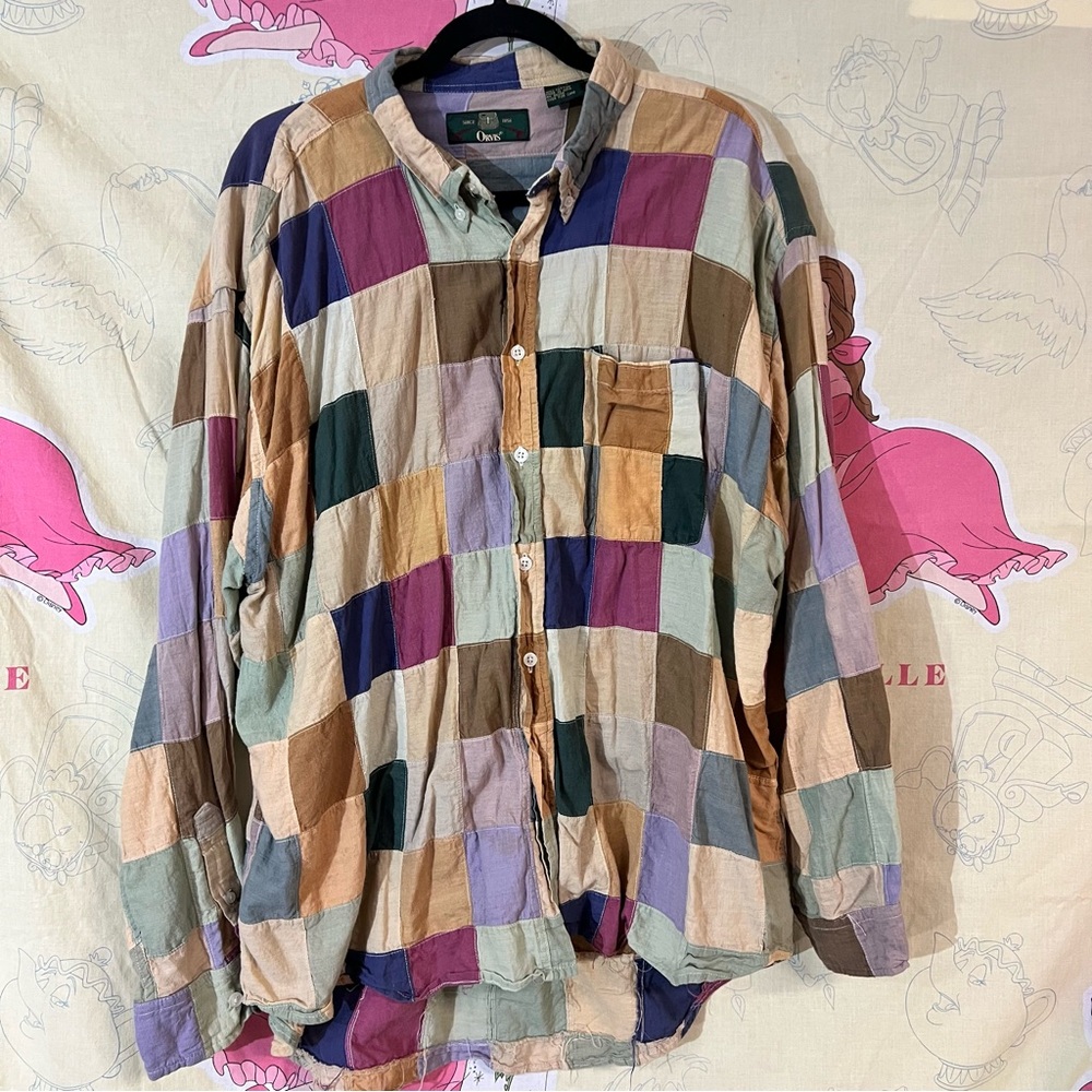 Orvis Patchwork Cotton Button Down Shirt - image 3